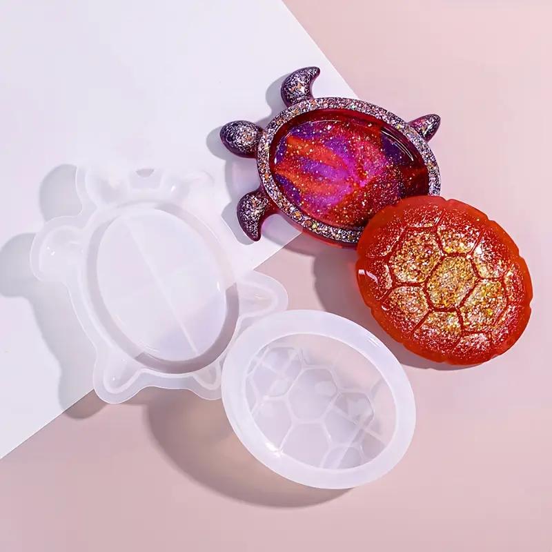 Sea Turtle Crab Shell Box Silicone Mold DIY Resin Beach Decor Storage Box Ocean Theme Coastal Organizer Desk Deco Craft