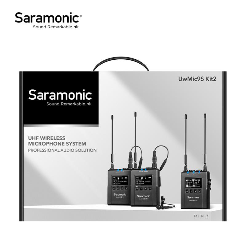 Saramonic UwMic9S Комплект 2 Двойной Беспроводной Микрофон для DSLR и Смартфона Видео/Трансляции