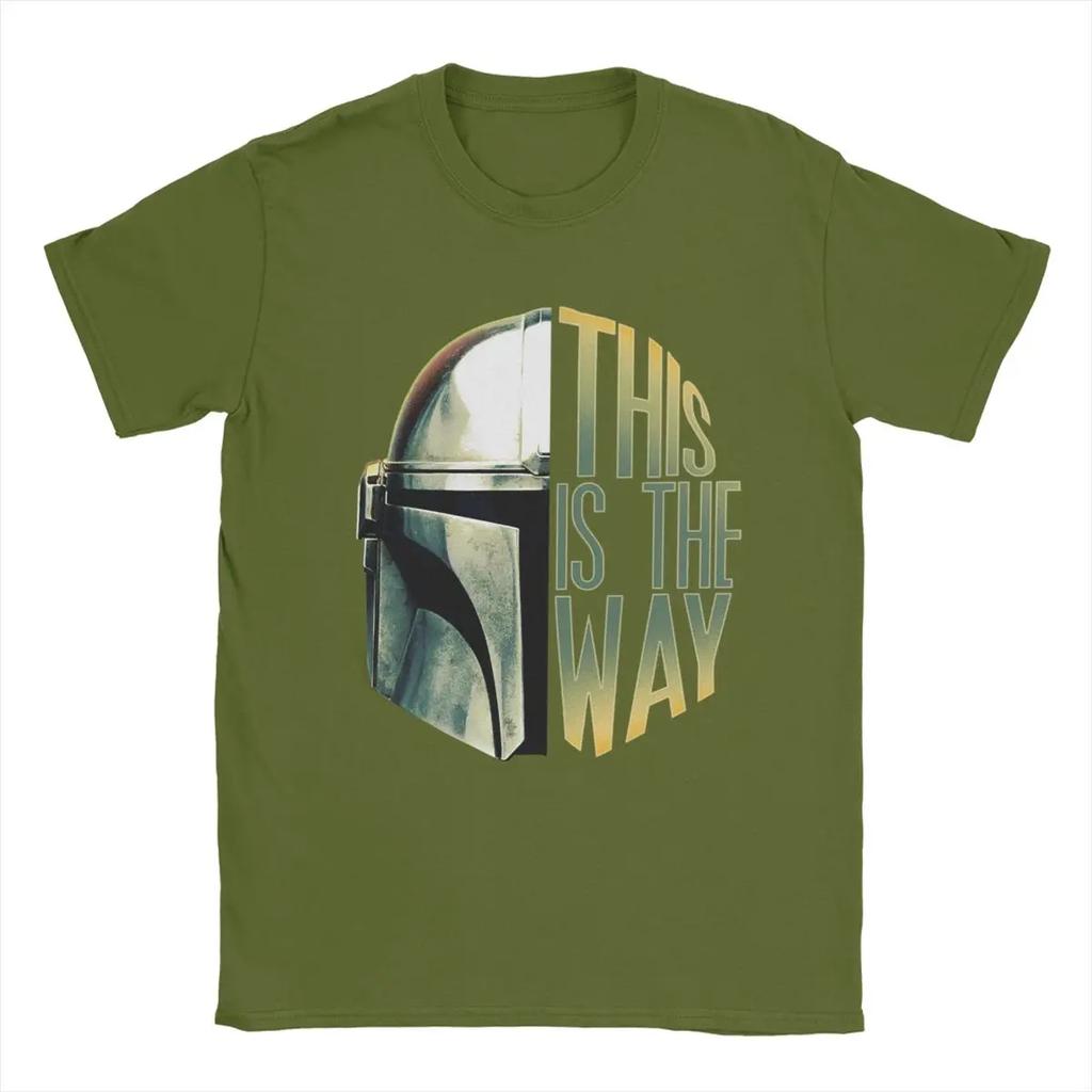 Men's T-Shirt This Is The Way Vintage Pure Cotton Tees Short Sleeve T Shirt Crewneck Tops Party
