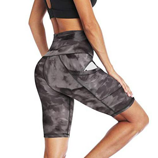 Frühling/Sommer Damen High-Waist Leggings mit Taschen: Schlankmachende, Po-Hebende Yoga-Sporthosen, Auf Lager.