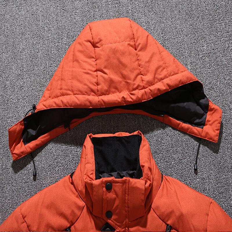 Winter Fleece-lined Thickened 90 White Duck Down Jacket