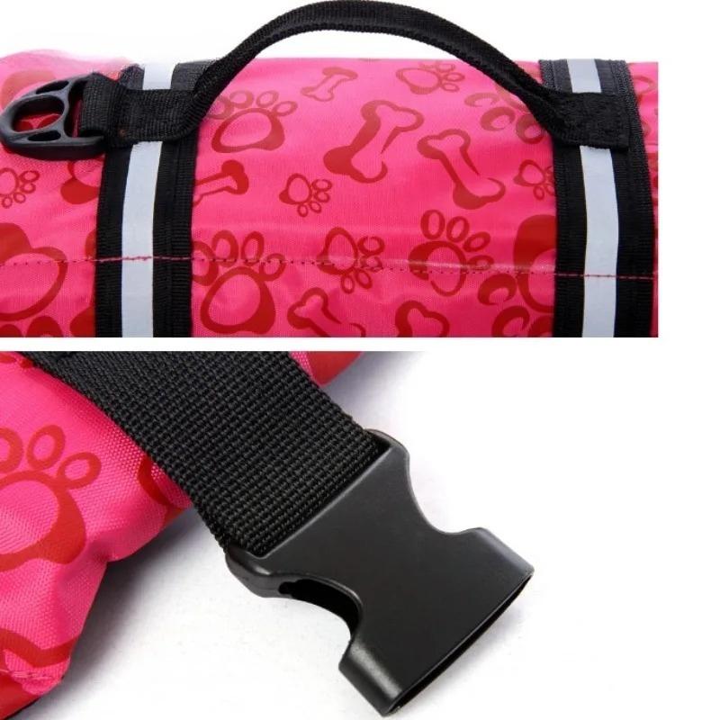Summer Dog Life Jacket Reflective Adjustable Large Dogs Swimwear Safety Vest Surfing Sailboat Enhanced Buoyancy Pet Lifejackets
