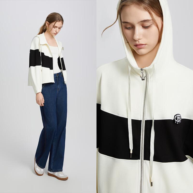 TATO Women's Striped Hooded Sweatshirt