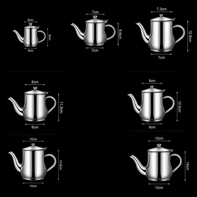 1Pc Stainless Steel Cooking Kettle Portable Pot Household Oil Pot with Filter Large Capacity Oil Storage Tank Thickened OZ Pot