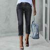 Dameskinny ripped trendy jeans distressed stretchy denimbukser