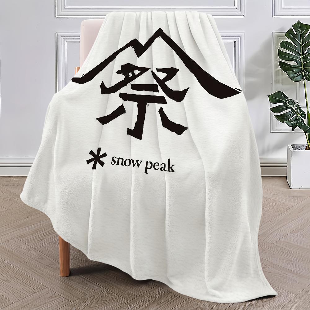 Fashion Outdoor S-Snow P-Peak Blanket Blanket for Couch Sofa Travel Home Picni Flannel Blanket birthday gift Warm Comfortable