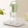 2L Drink Dispenser Large Capacity Cold Water Pitcher with Built-in Filter Tea Juice Leak-Proof Faucet Beverage Container