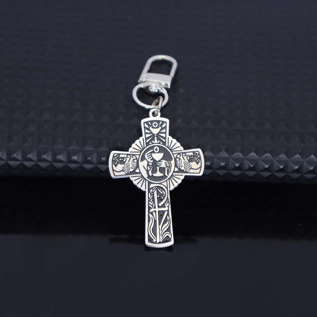 Stylish Stainless Steel Halo Cup Keychain for Bags, Cars, and Accessories