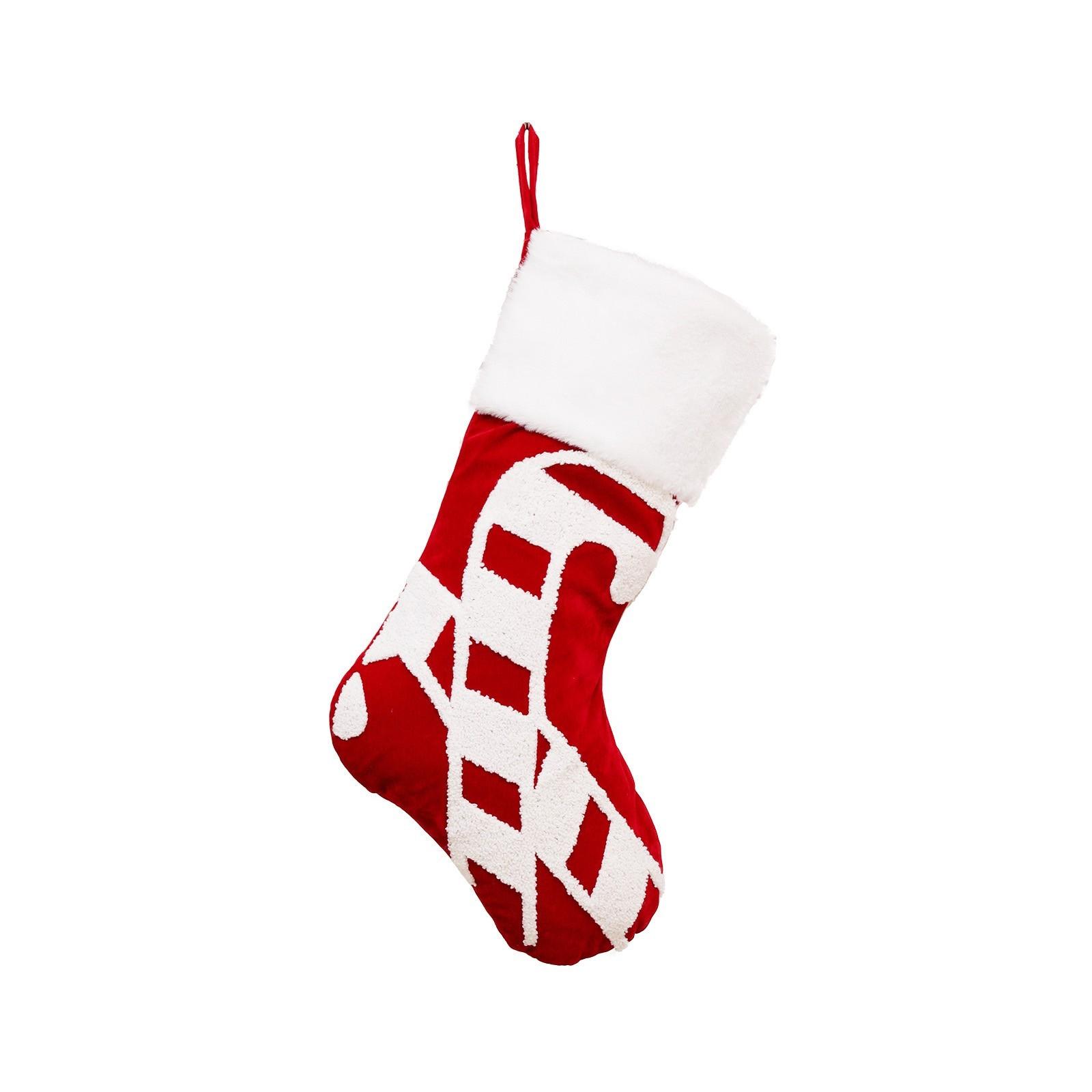 

Embroidered Snowman Christmas Stockings New Year Christmas Tree Fireplace Decoration Gift Socks One Size