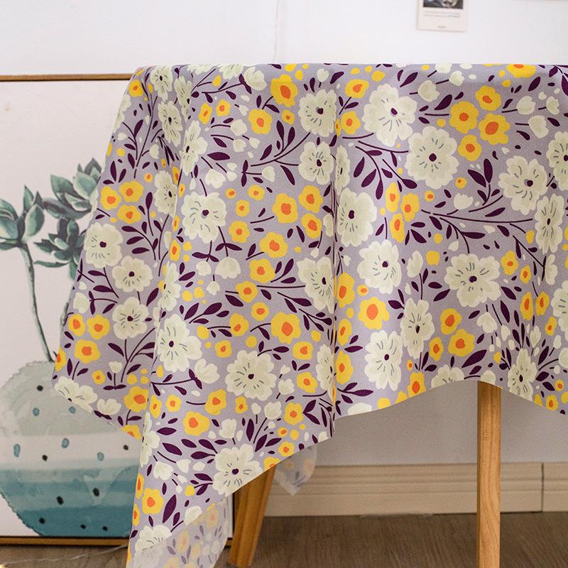 Small Floral Velvet Tablecloth, Student Dormitory Desk Cloth, Living Room Dining Table Cloth, Coffee Table Cloth, Cover Towel