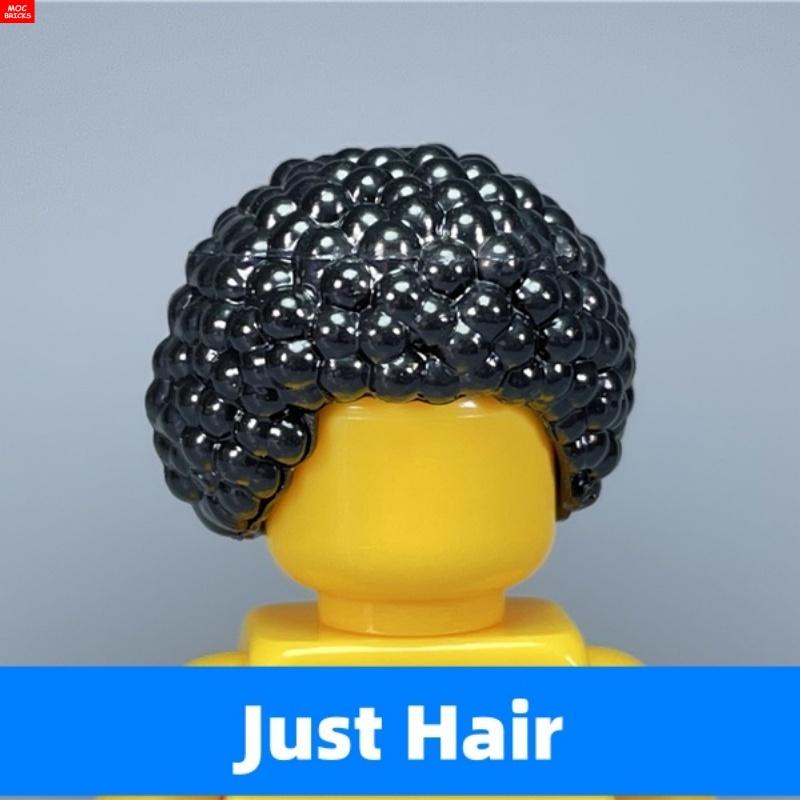MOC Stenen 4cm Actiefiguur Haarband Muziek Kuif Kapsel Afro Rock Roll 93563 Deeltjes DIY Speelgoed Kinderen Kinderen Cadeau