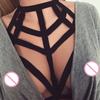 Sexig Kvinnor Tjej Elastic Cage BH Bandage Strappy Halter BH
