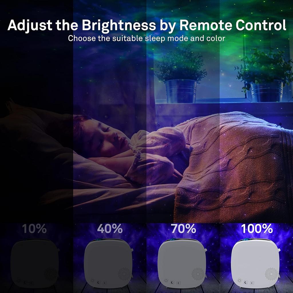 Galaxy Projector,Night Light Star Projector with Bluetooth Speaker, Remot Control LED Nebula Cloud Gift for Kids Room Bedroom Decor, Accompany,Night