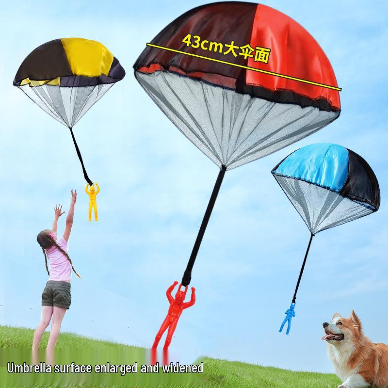 Soldier Parachute Toy: Hand-Thrown Outdoor Flying Parachute for Kids' Sports Play