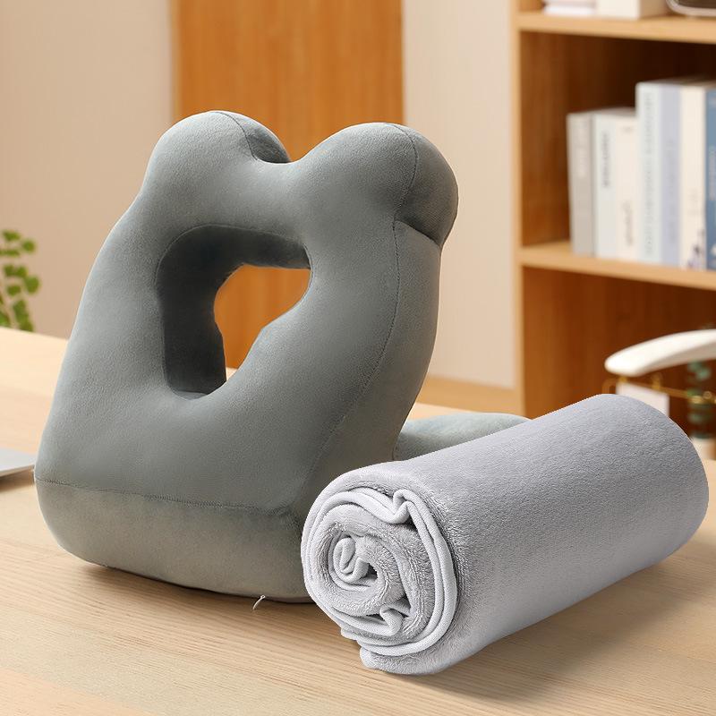 Office Nap Double-Sided Pillow for Desk or Face-Down Sleeping