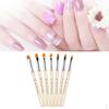 7Pcs Assorted Acrylic Professional Tips Builder for Salon Use Leaves 3D Manicure Tools