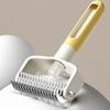 Dual-Sided Pet Grooming Comb for Dogs Cats, 2?in?1 Pet Deshedding Brush with Spray, Undercoat Rake Dematting Comb Tool for Long Haired Pet