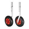 Boat Launching Wheels, 226.8 Kg Load Capacity, 304.8 Mm Aluminium Alloy Transom Wheel with Inflatable Rubber Tires, Folding Launch Wheels with 4 Quick