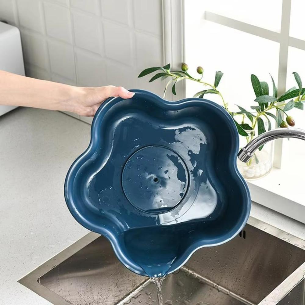 Double-layer Rotating Hot Pot Vegetable Basket 7/9-grid Vegetable Basket