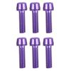 6 Peças de Parafusos de Bicicleta M5 * 18mm Revestidos de Titânio - Parafusos de Aço Inoxidável para Riser de Guidão, Kit de Atualização Leve (Anti Ferrugem)
