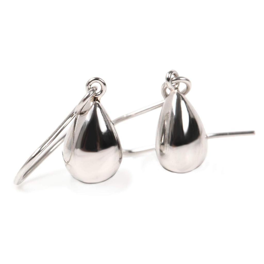 Platinum Drop Dangle Pear Pt900 Earrings, Shape, Women's,