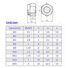 100pcs M6 Pitch 304 Stainless Steel Self-Locking Hex Lock Nuts, Nylon Insert LockNuts Silver Metric Self Clinching Hex Lock Nuts