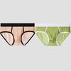 Men Briefs Low Waist Thin Yarn Breathable Panties Perspective Mesh Solid Color Design Elastic Men Underwear