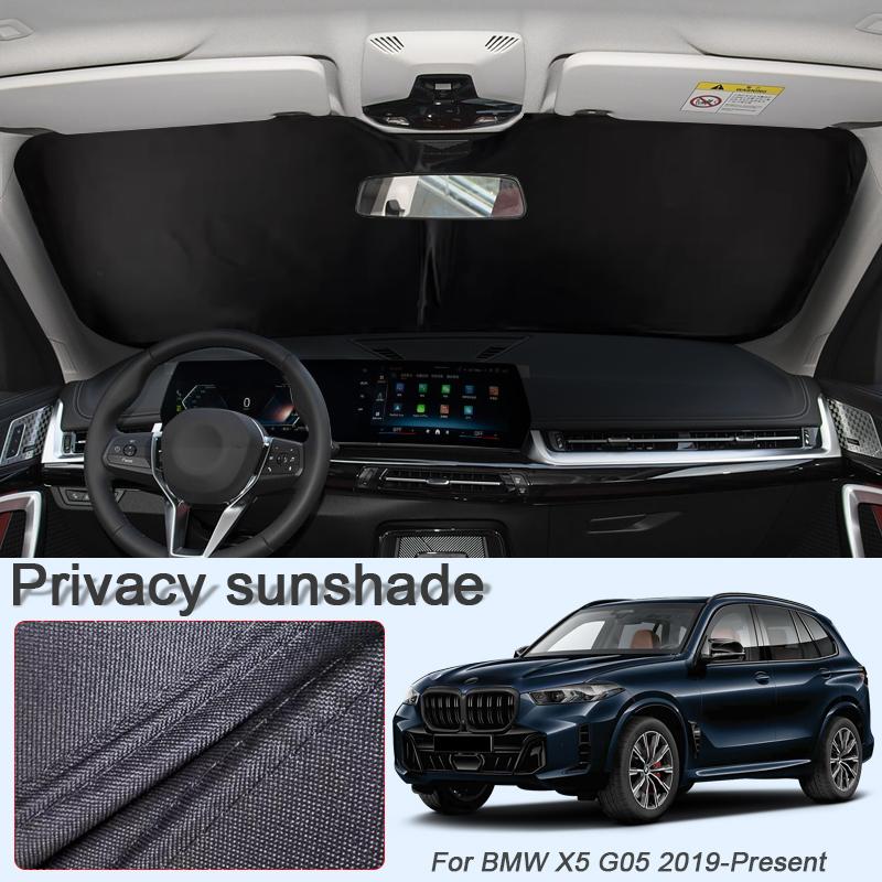 Auto Schwarze Fenster Sichtschutz Sonnenschutz für BMW X5 G05 2019-Aktuell Anti-UV Wärmeisolierung Schutzabdeckung Innenzubehör