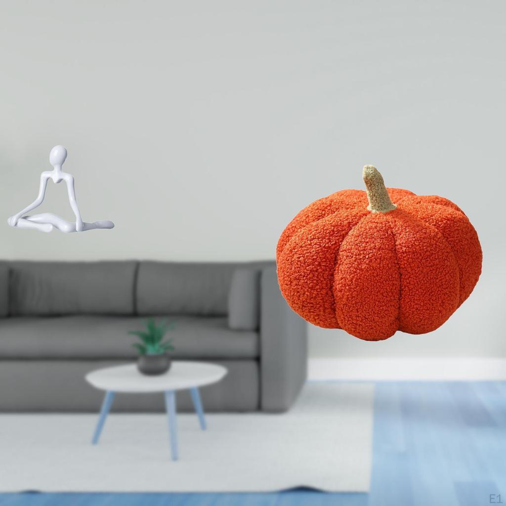 Creative Abstract Thinker Pumpkin Sculpture Decorative Figurine Ornament for Bedroom Entrance Sofa