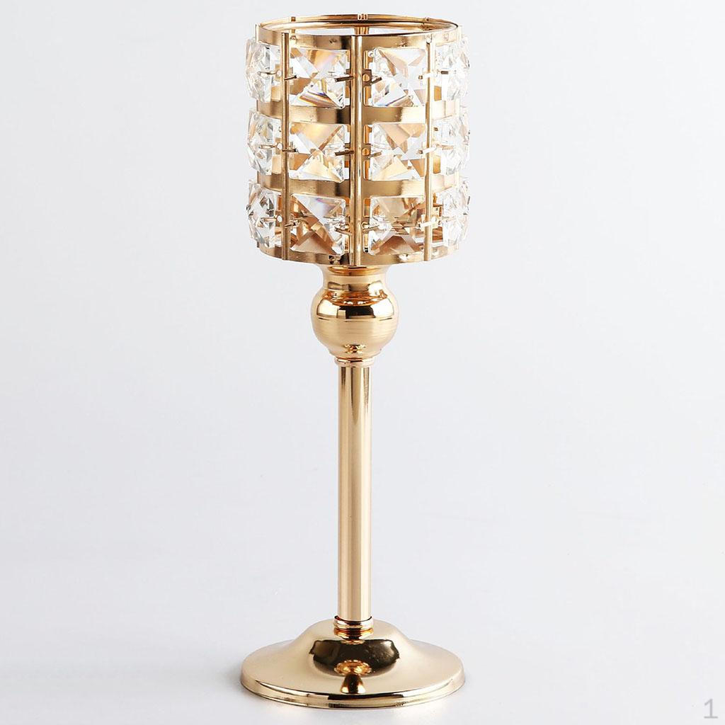 Holder Crystals Embellishing Candelabra Party Tabletop Centerpiece Ornaments Candles Home