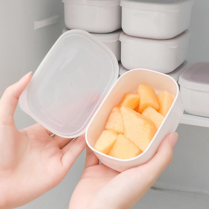 Food Storage Containers with Lids Rectangular Plastic Lunch Boxes Food Container Space Saving Reusable Food Boxes
