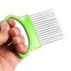 Stainless Steel Onion Needle Fork Vegetable Fruit Slicer Tomato Cutter Cutting Holder Kitchen Accessories Cutting Auxiliary Rack