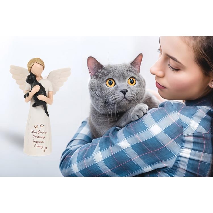 Dog Angel Figurine Statue Angel of Friendship Remembrances Gift Pet Memorials Gift Table Ornament for Office Home Decors