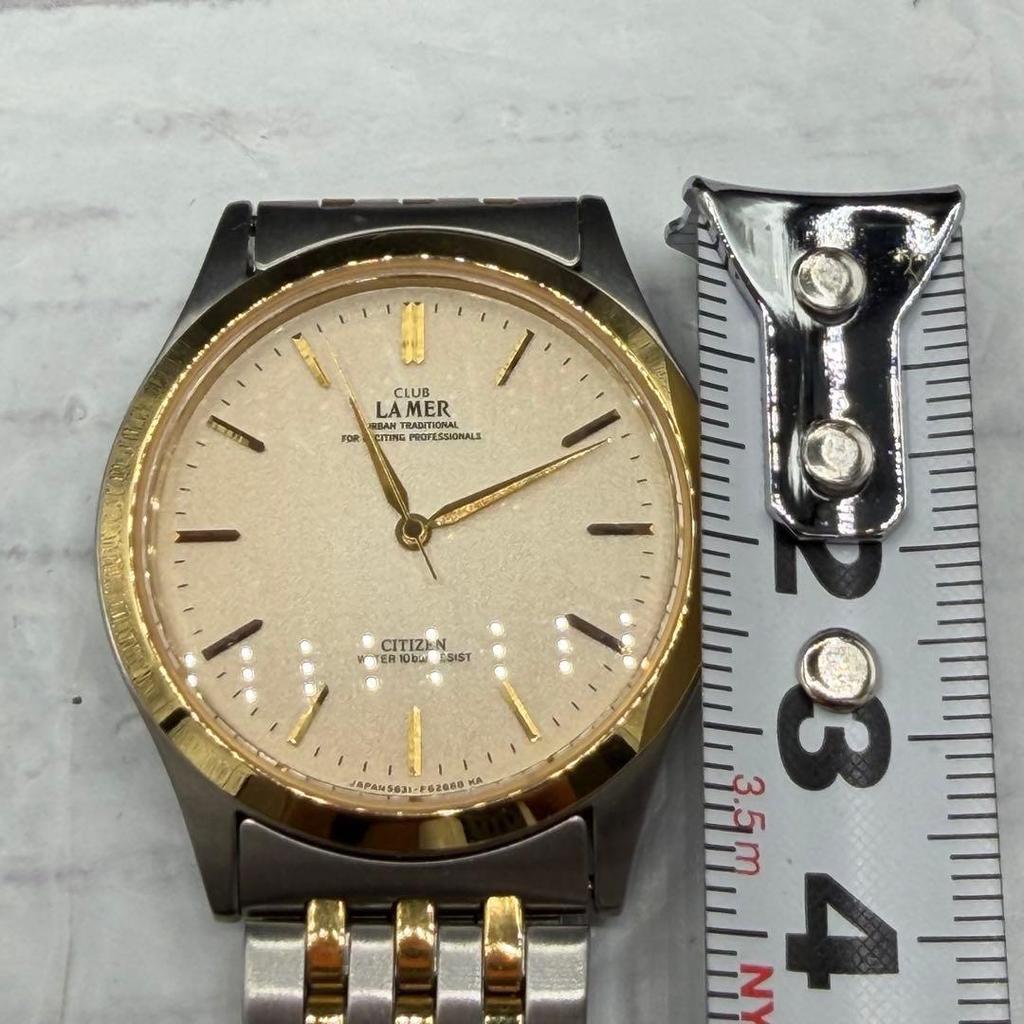 CITIZEN CLUB LA MER watch gold combination battery replaced