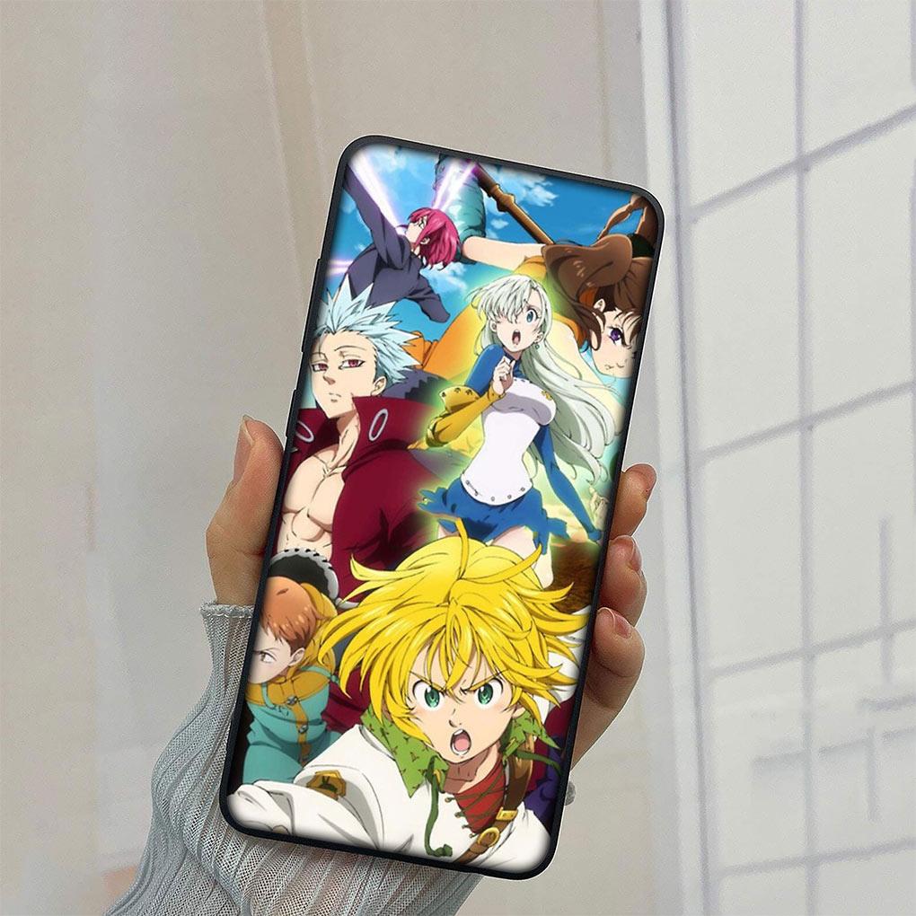 Anime Sedm smrtelných hříchů Meliodas Kryt na telefon pro Samsung Galaxy A10 A20 A53 A30 A31 A32 A50 A51 A52 A12 A33 Měkký TPU kryt