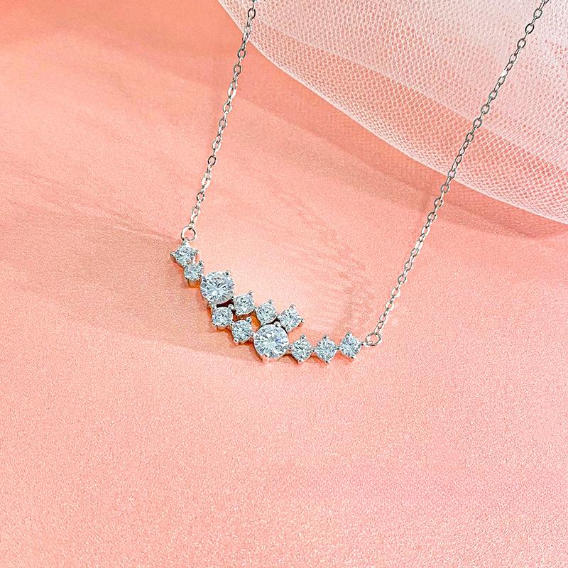 

Изысканное ожерелье с бриллиантовой улыбкой для женщин, легкая роскошь, высокое качество, модный дизайн, цепочка-воротник