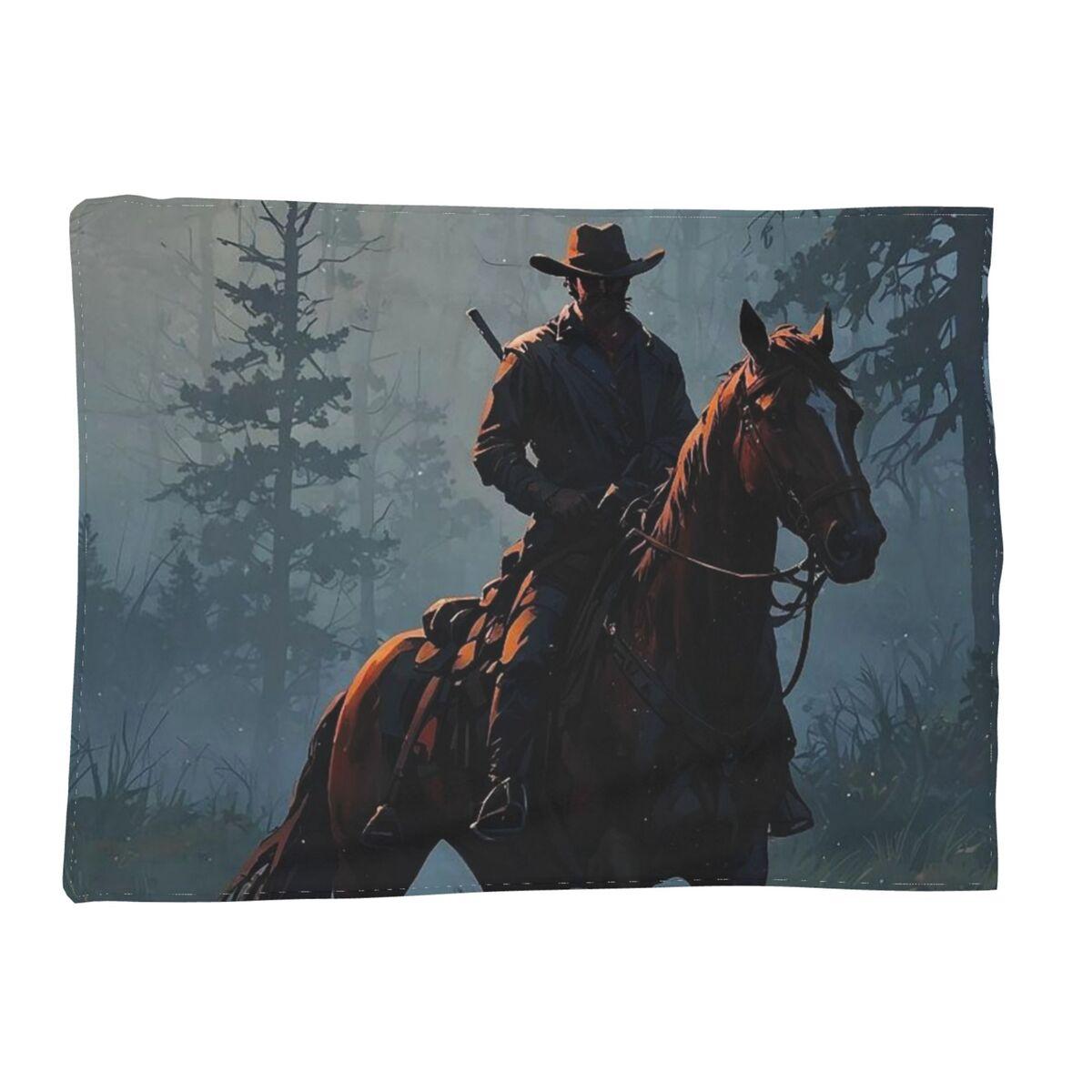 Arthur Morgan Hearts Blanket Soft Warm Flannel Throw Blanket Bedding for Bed Living Room Picnic Travel Home Sofa 75X95CM