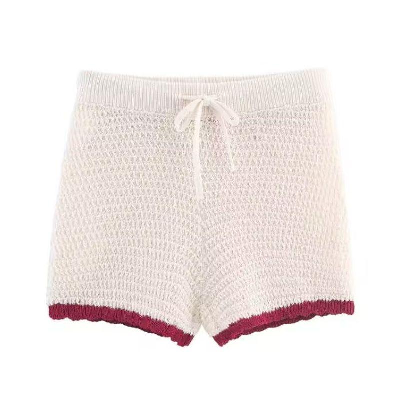 Araltay New Arrival Fashion Style Women's Fashion All-Match Minimalist Stripes Polo Shirt Knitting Coat Shorts