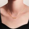 925 Sterling Silver Crystal Infinitely Circulating Bowknot Necklace Pendant For Women Wedding Party Jewelry Gift Collar