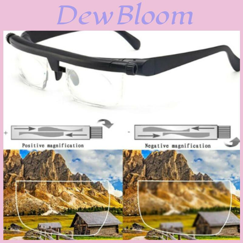 Lens Dial Adjustable Glasses Clear Vision Reading Distance Vision Eyeglasses For Men And Women