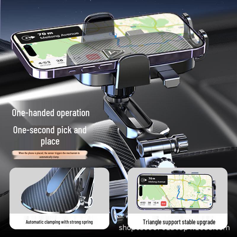 Universelle Autohalterung für Handy für Konsole oder Sonnenblende - Unterstützt horizontale und vertikale Bildschirme