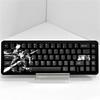 Schwarzes Nacht-Ninja-Tastenkappen-Set PBT 83 Tasten Cherry Anime Personalisierte Schwarze Tastenkappen für 60/63/64/68 Layout Mechanische Tastaturen