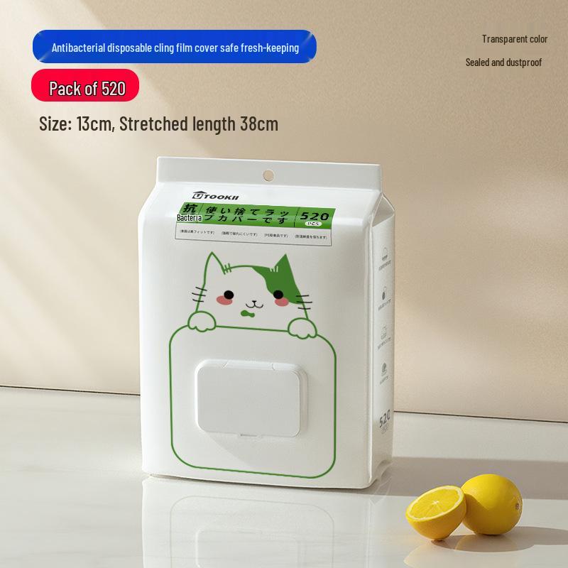 Japanese Food-Grade Elastic Cling Film Covers for Freshness in Refrigerator