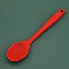 Rice Spoon High Temperature Resistance Solid Color Soft Silicone Non-stick Food Grade Eating Tool Stable Smooth Edge Soup Spoon Kitchen Tool