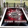 Custom Text Printed Rug Bayern Munich Non Slip Floor Carpet For Home Room Decor