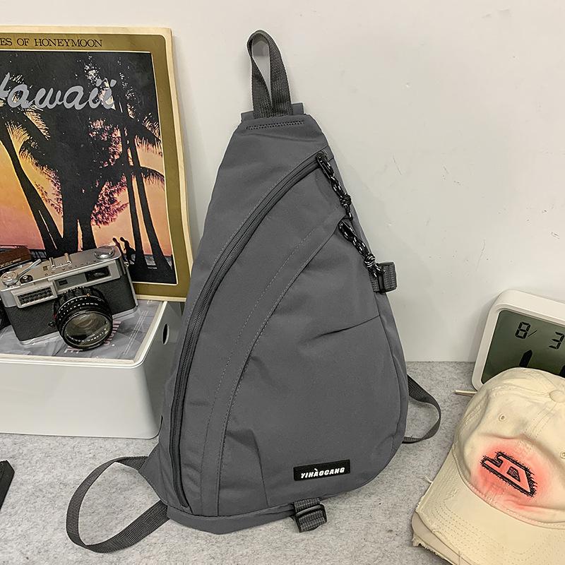 

Cycling Tooling Wind Crossbody Bag Large Capacity Multifunctional Breast Bag Women s Tide Brand Functional Wind Shoulder Bag Sports Mailer Bag серый
