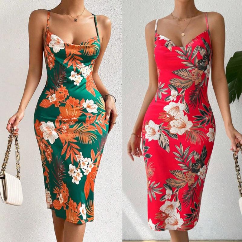 Sexy Halter Dress for Women with A Mature and Elegant Style Is Slimming and Body-hugging