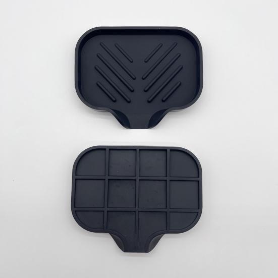 Covoraș de scurgere din silicon cu utilizări multiple Anti-alunecare cu gura de scurgere Curățare ușoară rezistentă la scurgeri blat de bucătărie Organizator pentru chiuvetă Suport pentru burete Vasă de săpun de baie