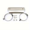 Motorcycle Middle Section Exhaust Pipe Stainless Steel Heat Shield Moto Exhaust Pipe Anti Scald Insulation Cover Silver