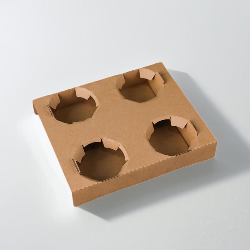 Commercial Corrugated 4-Cup Takeout Drink Carrier